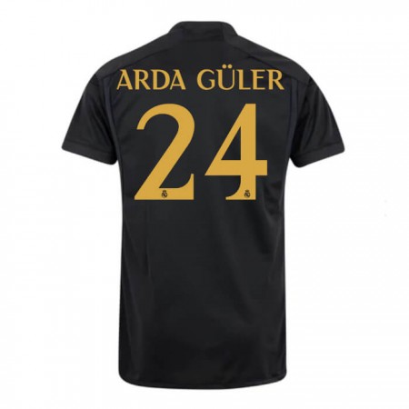 Jalkapallo Peliasut Real Madrid Arda Guler 24 Kolmas Pelipaita 2023-24 Lyhythihainen